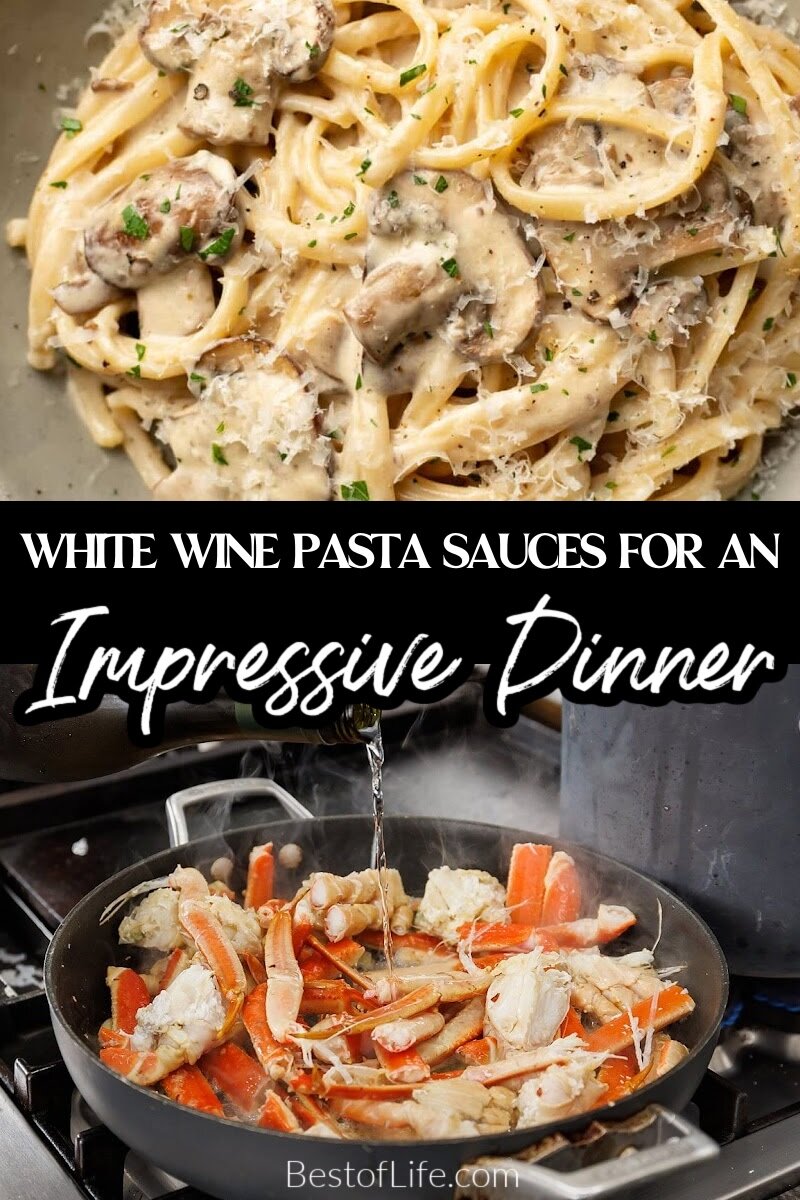 Discover one of the reasons we cook with wine by using white wine pasta sauce recipes for your next meal at home or with friends. Pasta Recipes | White Wine Recipes | Recipes with White Wine | Pasta Recipes with Wine | White Wine Cooking Ideas | Pasta Sauce Ideas | Romantic Recipes for Couples | Date Night Recipes | Dinner Recipes for Two