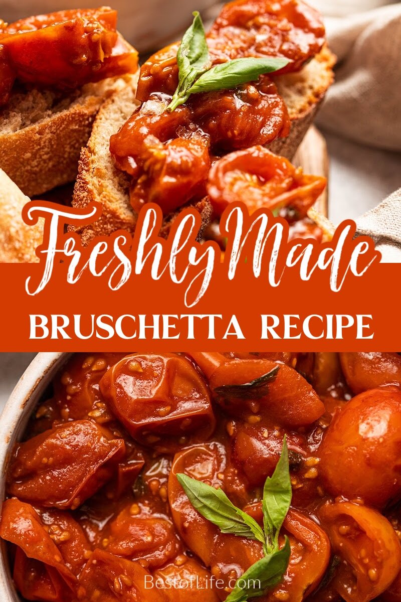 Making a luxurious appetizer is easier with this crostini bruschetta appetizer recipe that packs the flavor in an easy party recipe. Party Appetizers | Recipes for Parties | Date Night Recipes | Romantic Recipes | Recipes for a Crowd | Appetizers with Tomatoes | Italian Appetizer Recipes | Italian Recipes for Dinner