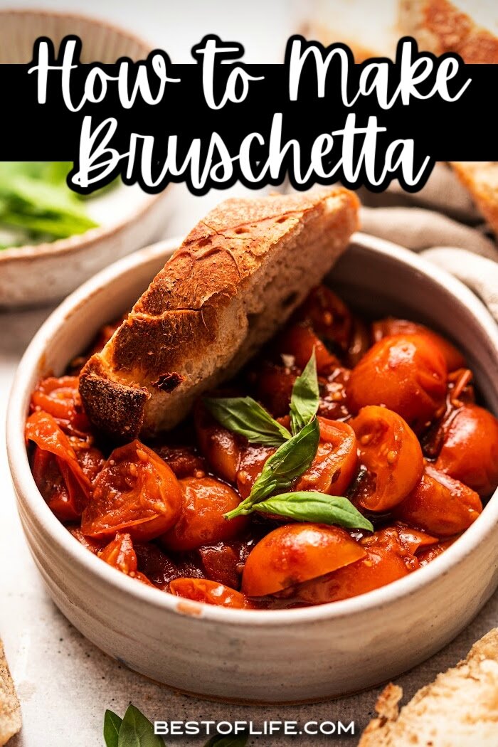 Making a luxurious appetizer is easier with this crostini bruschetta appetizer recipe that packs the flavor in an easy party recipe. Party Appetizers | Recipes for Parties | Date Night Recipes | Romantic Recipes | Recipes for a Crowd | Appetizers with Tomatoes | Italian Appetizer Recipes | Italian Recipes for Dinner