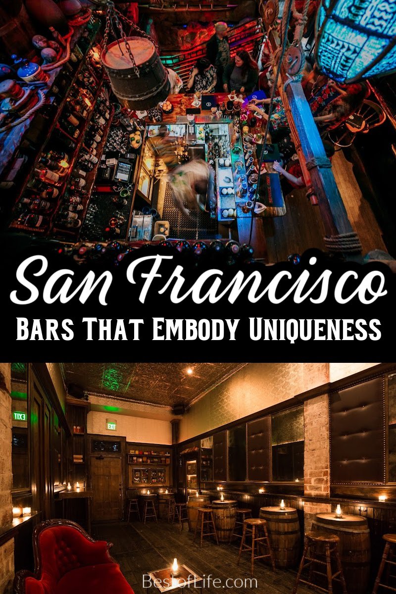 San Francisco is full of things to do! While visiting, be sure to check out the coolest bars in San Francisco. Best Bars in San Francisco | Best Themed Bars in San Francisco | Where to Drink in San Francisco | Travel Tips for San Francisco | Bay Area Bars | Things to do in San Francisco| Things to do in California via @thebestoflife