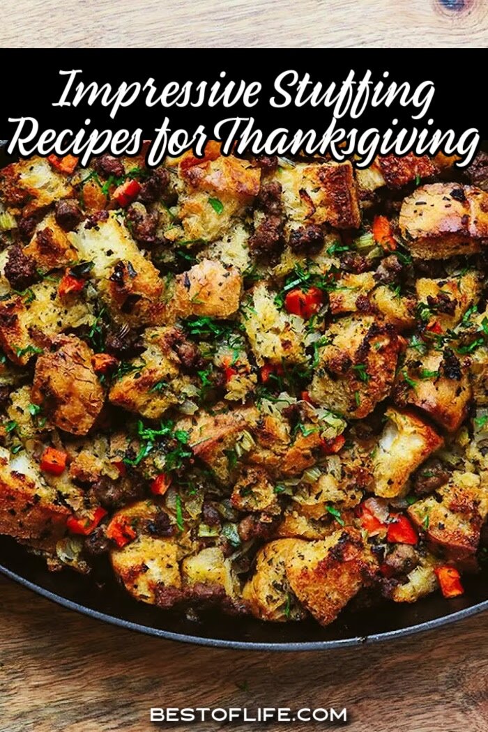 The best stuffing recipes can elevate your Thanksgiving meal with ease and celebrate the holiday with a traditional side dish recipe. Thanksgiving Recipes | Thanksgiving Side Dish Recipes | Stuffing Recipes with Sausage | Cornbread Stuffing Recipes | Unique Thanksgiving Recipes | Holiday Recipes | Holiday Side Dish Recipes