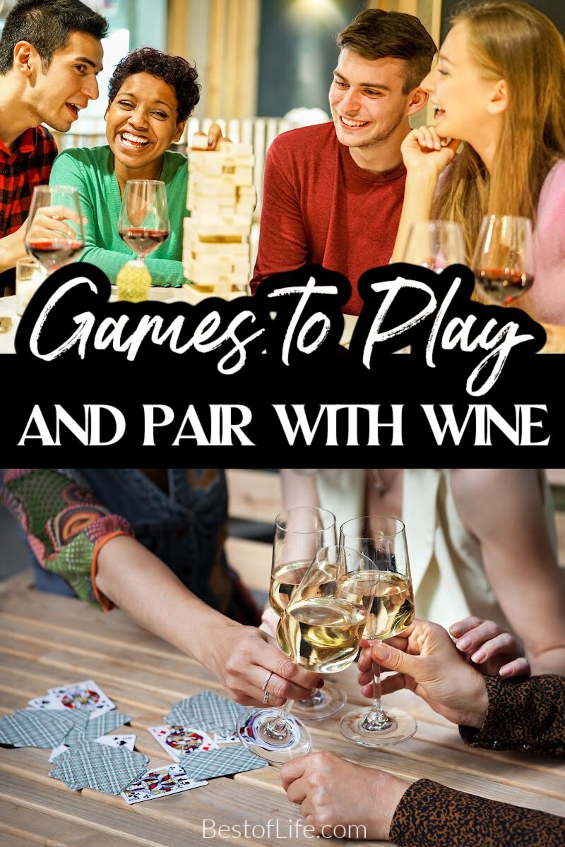Wine drinking games are perfect for your wine tasting party, happy hour with friends, and even add some fun to an evening with wine at home. Wine Drinking Games | Best Drinking Games | Drinking Games for Parties | Party Drinking Games via @thebestoflife