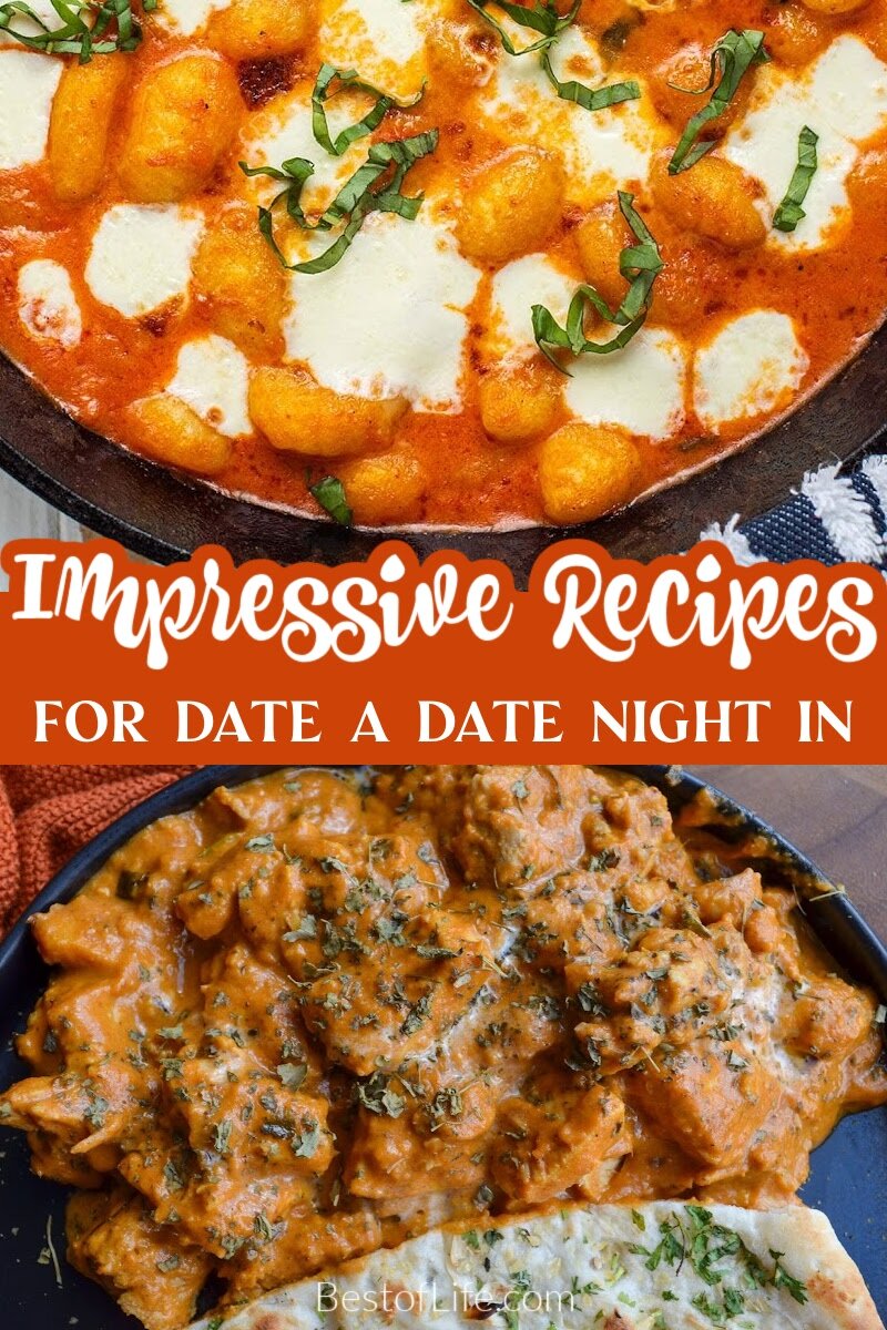 These date night recipes are easy to prepare but will impress your date with your culinary skills and ability to plan a meal. Romantic Dinner Ideas | Couples Cooking | Easy Date Night Meals | Dinner Ideas for Two | Romantic Dinner Recipes | Couple-Friendly Recipes | Date Night Menu | Special Occasion Recipes | Intimate Dinner Ideas via @thebestoflife