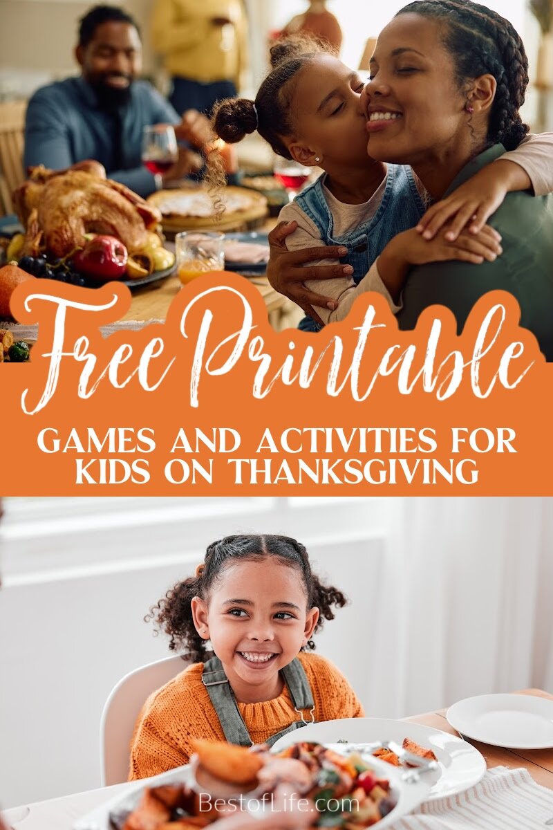 Take advantage of the internet to help entertain the kids with fun Thanksgiving printable games for kids. Free Printables | Free Holiday Printables | Printable Bingo for Holidays | Free Activities for Kids | Printable Games for Thanksgiving | Thanksgiving Activities for Kids | Things to do on Thanksgiving | Fall Printables