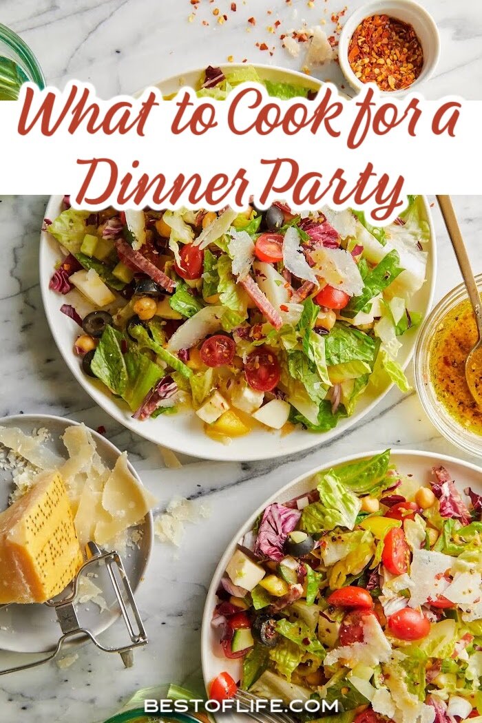 Casual dinner party menu ideas are simple recipes that can help family and friends you welcome to your dinner table! These recipes can be adapted for groups of any size. Dinner Party Menu Tips | Dinner Party Main Course Recipes | Dinner Party Appetizer Recipes | Dinner Party Dessert Recipes | How to Feed a Crowd | Hosting Dinner Parties | Casual Party Recipes | Casual Party Ideas via @thebestoflife