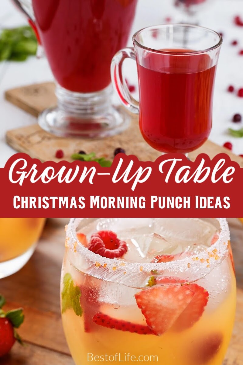 Dive headfirst into some holiday fun with some of the best Christmas morning punch recipes with alcohol and a ton of flavor. Christmas Morning Recipes | Holiday Cocktail Recipes | Christmas Brunch Recipes | Holiday Brunch Recipes | Drinks for Adults | Party Food Recipes Christmas Cocktails | Cocktails for Christmas Day | Christmas Party Drinks for Adults via @thebestoflife
