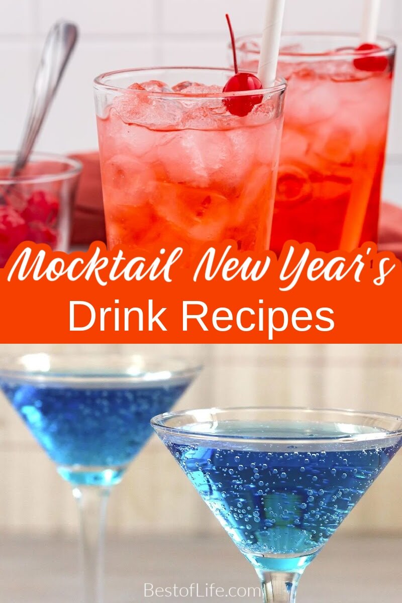 Use the best non alcoholic New Year’s Eve drinks to make sure everyone at your party gets to enjoy their evening and welcome in the New Year! New Year’s Eve Ideas | New Years Eve Party Planning | New Year’s Eve Drinks for Kids | New Year’s Eve Mocktails | Party Drinks for Kids | Party Recipes for Kids