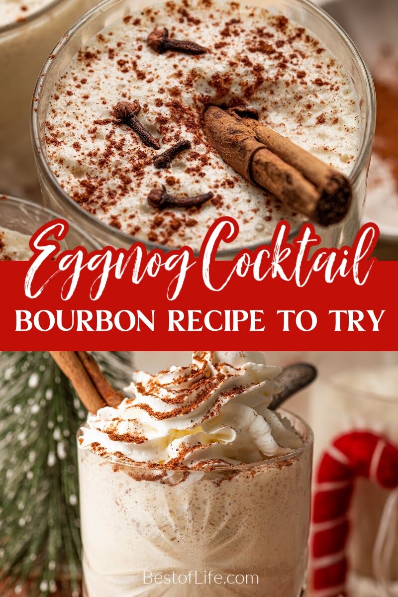 Feel the warmth of tradition and alcohol with this bourbon eggnog recipe that makes eggnog the perfect winter cocktail. Impress guests with this easy holiday cocktail! Holiday Cocktails | Cocktails for Christmas | Christmas Cocktails | Eggnog Cocktails | Homemade Eggnog Recipe | Traditional Eggnog Recipe | Holiday Party Recipes | Bourbon Cocktail Recipe | Festive Cocktail Recipe | Cocktails for Thanksgiving | Thanksgiving Cocktail Recipe | Homemade Eggnog Recipe via @thebestoflife