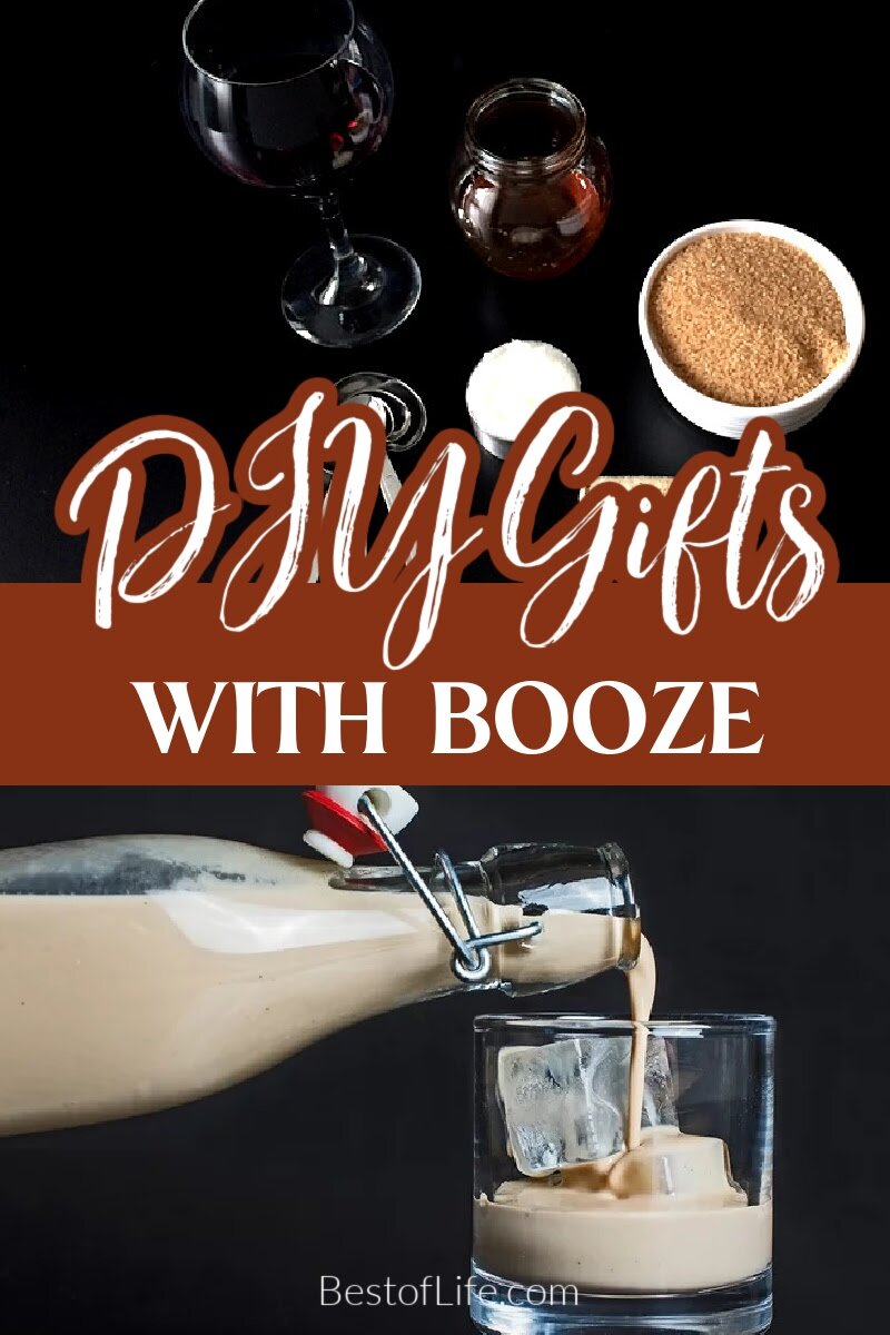 DIY boozy gifts are good for almost any occasion and they allow you to get crafty while having fun at as you make it and enjoy it. DIY Gifts | DIY Crafts for Adults | Boozy Gift Ideas | Wine Gifts | Gift Basket Ideas for Adults via @thebestoflife