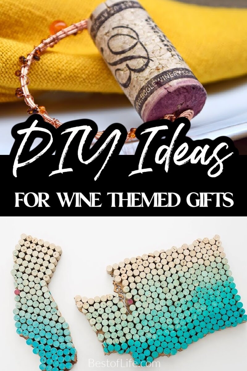 DIY boozy gifts for wine lovers are easy, fun, and affordable to make but they will also be well appreciated by the wine lover in your life. DIY Wine Bottle Crafts | DIY Cork Crafts | DIY Projects | DIY Home Decor | Wine Lover Gifts via @thebestoflife