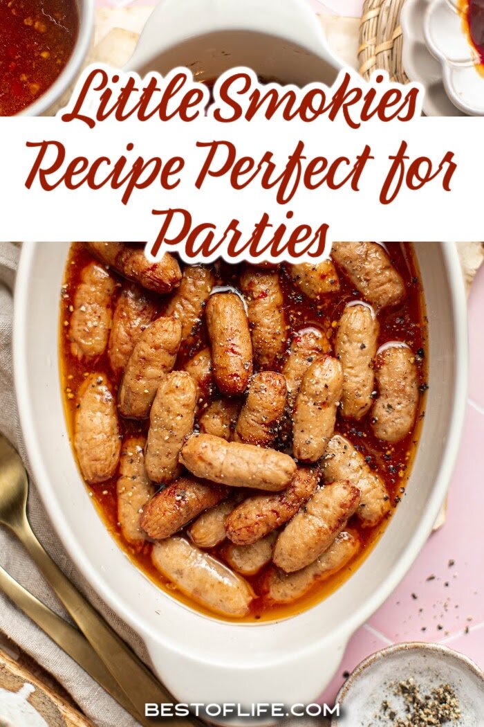 A little smokies party recipe makes for a perfect party appetizer recipe or a simple party snack idea. Crockpot Party Recipes | Crockpot Cocktail Weeny Recipe | Slow Cooker Little Smokies Recipe | Game Day Party Recipe | Holiday Party Recipe | Summer Party Recipe | Crockpot BBQ Recipe | Easy Party Appetizers | Crockpot Recipes for a Crowd | Unique Little Smokies Recipe