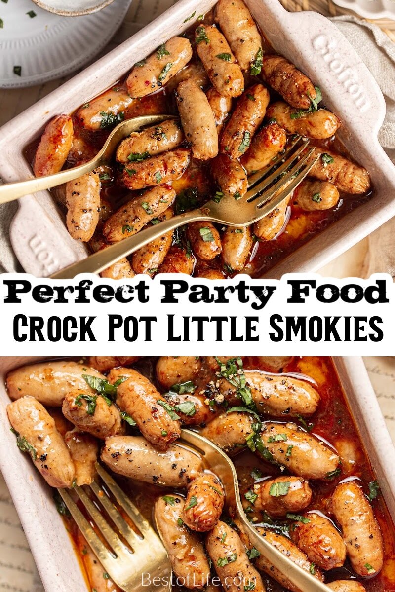 A little smokies party recipe makes for a perfect party appetizer recipe or a simple party snack idea. Crockpot Party Recipes | Crockpot Cocktail Weeny Recipe | Slow Cooker Little Smokies Recipe | Game Day Party Recipe | Holiday Party Recipe | Summer Party Recipe | Crockpot BBQ Recipe | Easy Party Appetizers | Crockpot Recipes for a Crowd | Unique Little Smokies Recipe via @thebestoflife