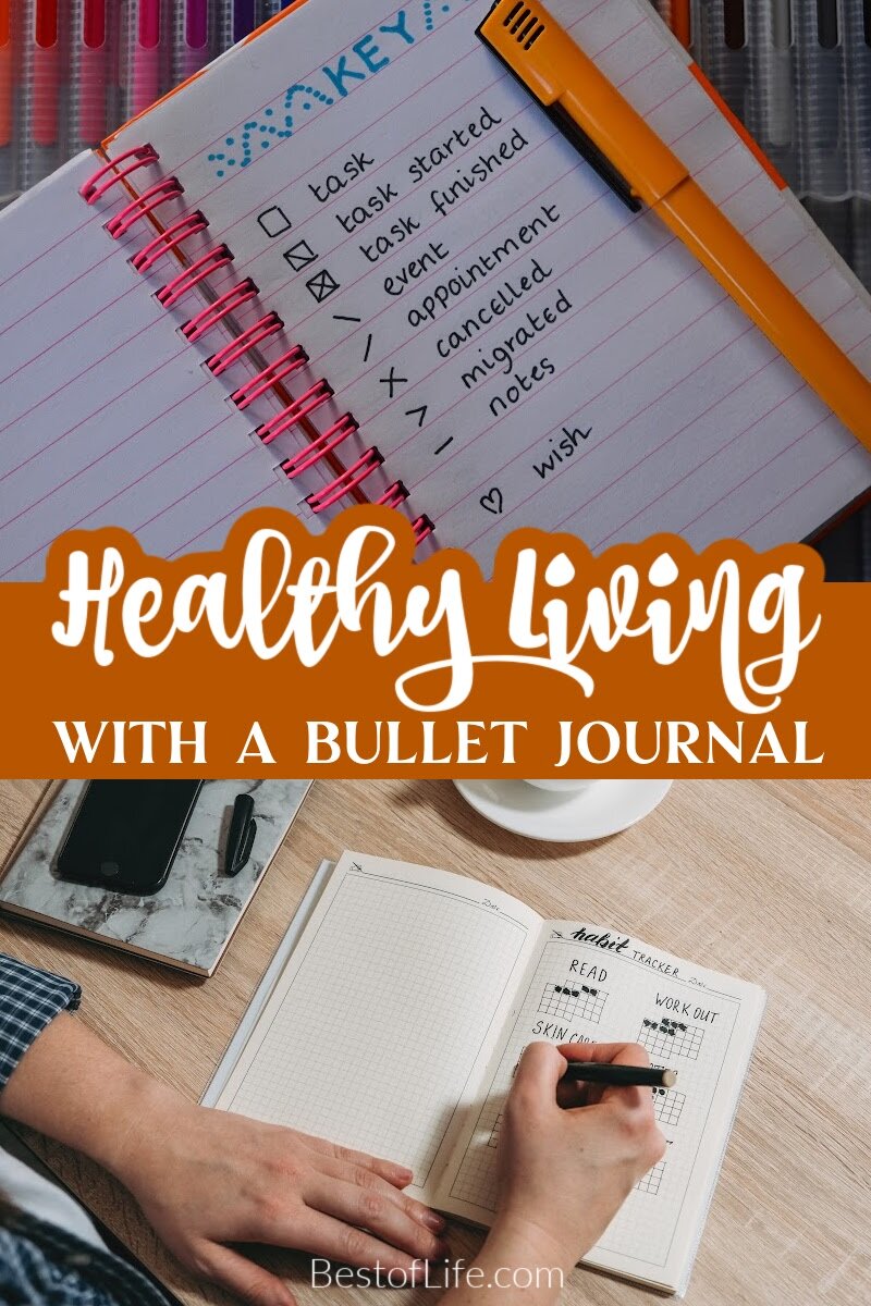 Learn a few of the best bullet journal ideas to improve your health. They'll help you live a healthier lifestyle one bullet point at a time. Bullet Journal Ideas | Easy Bullet Journal Ideas | Bullet Journal Ideas for Health | Healthy BuJo Ideas | Easy BuJo Ideas | BuJo tips via @thebestoflife