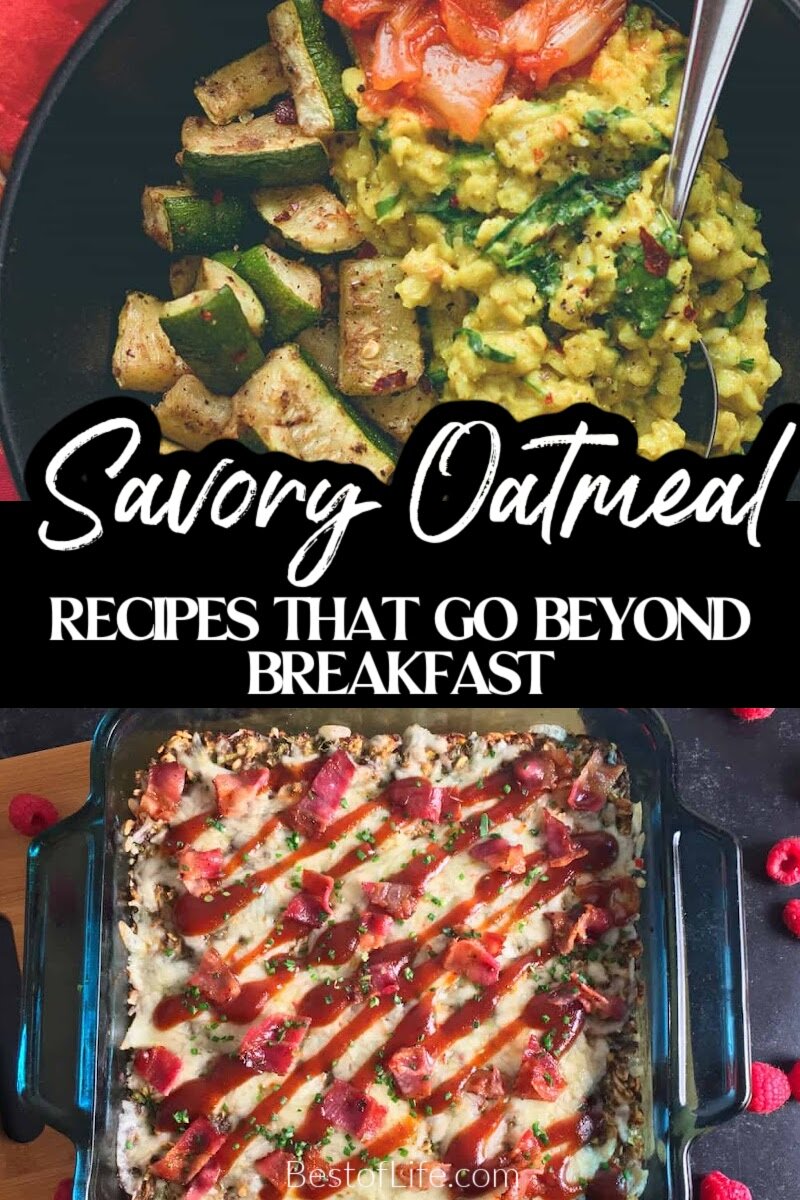 These savory oatmeal recipes prove oats aren't just for sweet breakfasts! From cheesy bowls to veggie-packed creations, and much more. Easy Oatmeal Bowl Recipes | Savory Breakfast Ideas | Quick Meal Prep | Vegetarian Oats Recipes | Protein Oatmeal Recipes | Comfort Food Ideas | Meal Prep Ideas | Healthy Eating | Clean Eating Recipes | Oatmeal Bowl Recipe | Savory Oats | Nutritious Oatmeal Recipes via @thebestoflife