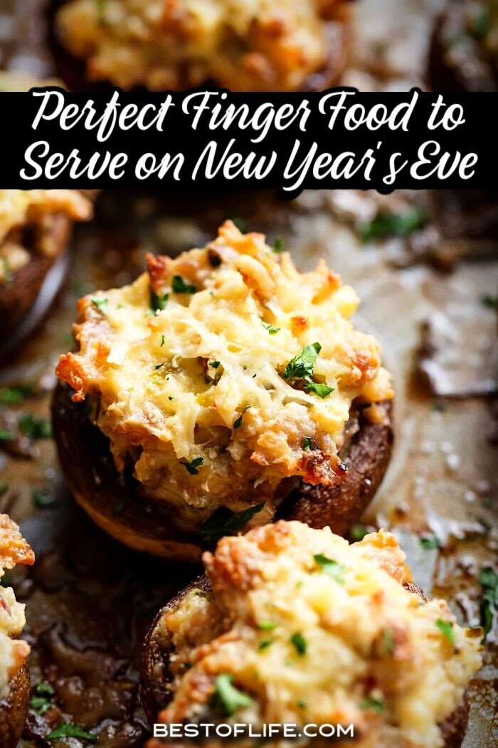 New Years Eve finger food ideas are perfect New Years Eve recipes for parties that will be worthy of ending the year and starting anew. Party Appetizer Recipes | Party Appetizers | New Years Eve Recipes | New Years Eve Party Food | Appetizers for Parties | Finger Food for Parties | Holiday Party Recipes | Holiday Party Appetizers | Snacks for Holiday Parties | Holiday Snack Recipes via @thebestoflife