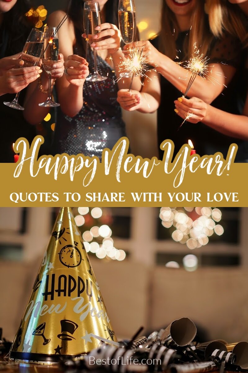 Ring in the new year with the one you love with these New Year’s Eve quotes that celebrate couples, love, and hope for another amazing year. Relationship Quotes | Married Couple Quotes | Quotes for the Holidays | Quotes for New Year’s Eve | Cute Relationship Quotes | Holiday Sayings for Toasts | New Year’s Eve Toasts | Quotes About Love | Romantic Quotes for Couples | Loving Quotes for the Holidays | Holiday Quotes for Love via @thebestoflife