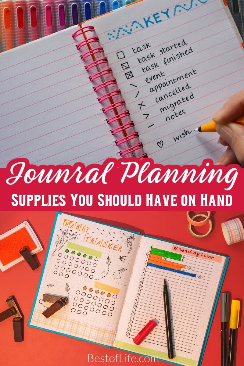 Getting bullet journal supplies on Amazon is a great way to get started with a bullet journal and improve how you organize your life. Bullet Journal Tips | How to Start a Bullet Journal | Bullet Journal Supplies | Bullet Journal Pens | Bullet Journal Stencils | Washi Tape via @thebestoflife