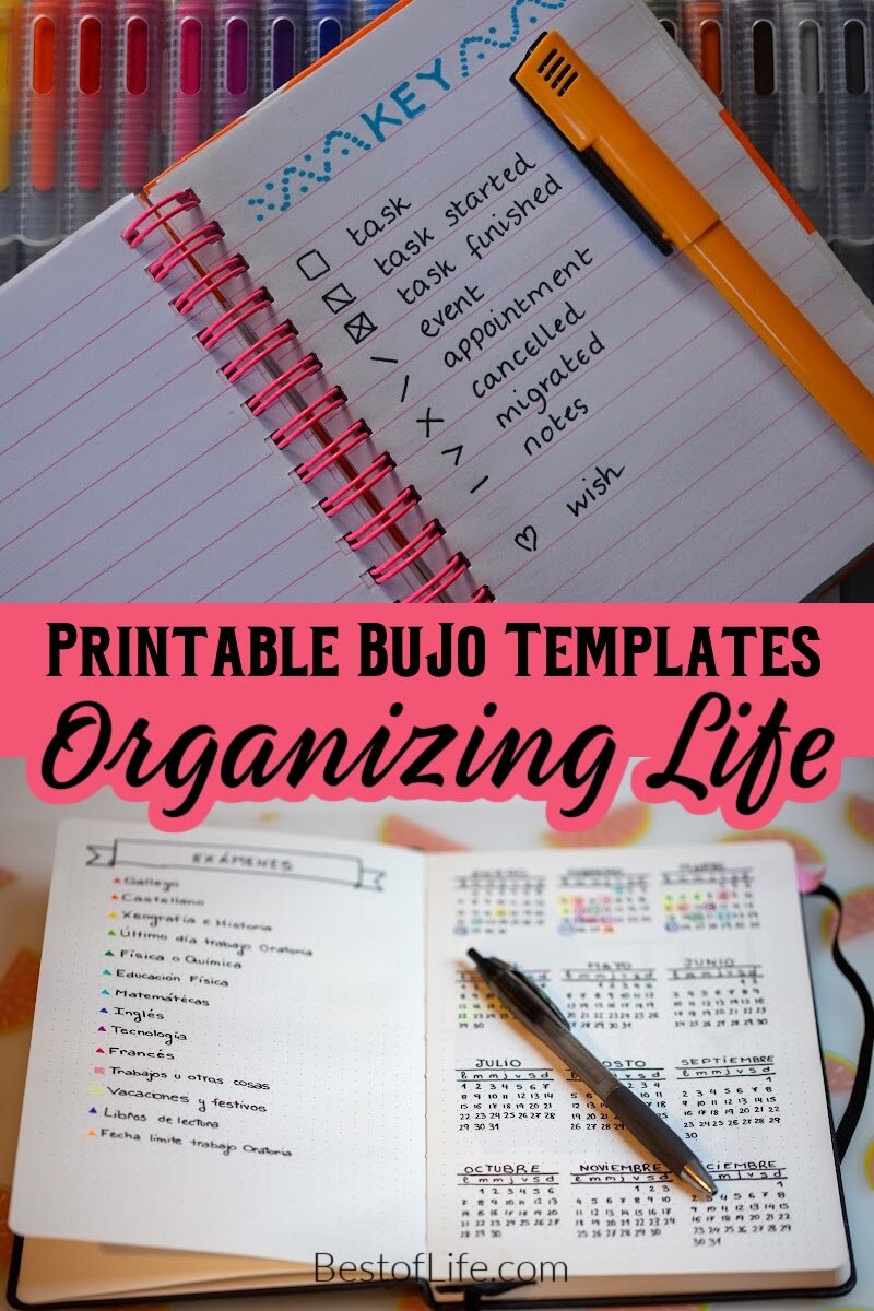 Printable bullet journal templates can help give you the creativity you need to put together the best bullet journal to organize every aspect of your life. Bullet Journal Printables | Free Bullet Journal Printables | BuJo Printables | Bullet Journal Tips | Best Bullet Journal Tips | BuJo Tips | Best BuJo Tips | Printables for Journaling | Daily Planner Ideas | DIY Planner Printables via @thebestoflife