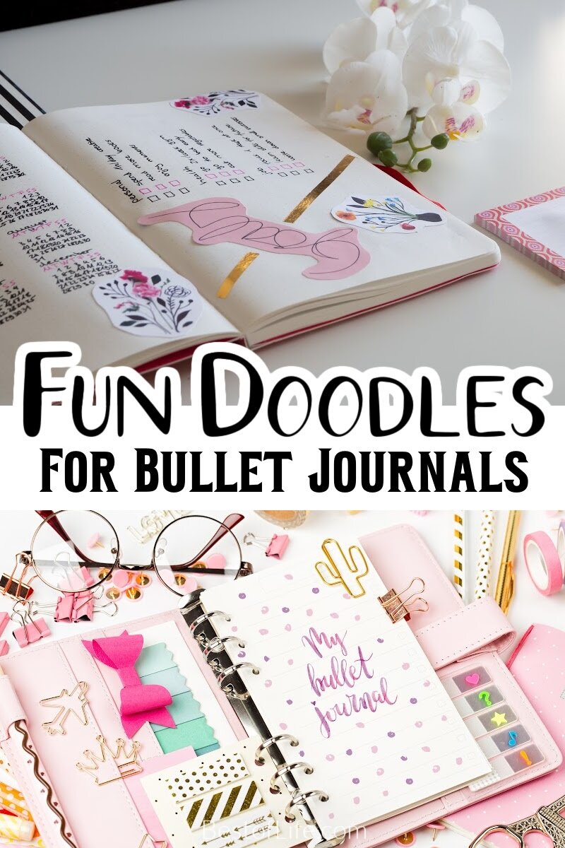 Bullet journal hand drawn doodles are great ways to add personal flair to the book of your life, your day to day, and your goals for the future. Bullet Journal Ideas | Bullet Journal Drawings | Doodles for Bullet Journals | Life Organization Tips via @thebestoflife