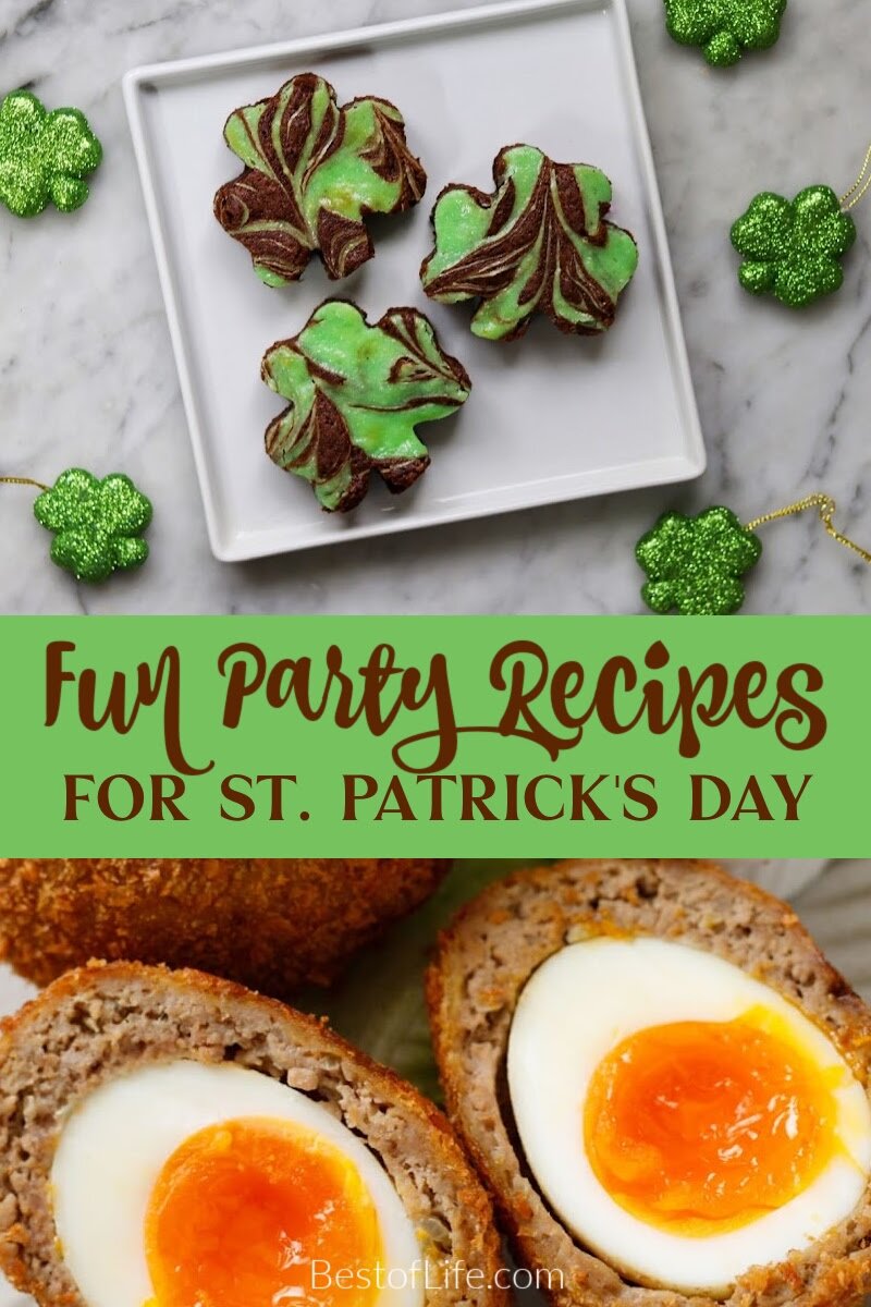 The best way to experience and celebrate another culture is through food, and these easy St Patricks Day party recipes help to that end. Easy St. Patrick's Day Recipes | St. Patrick's Day Party Food | St. Patty's Day Appetizers | Irish Party Recipes | Green Food Ideas | Lucky Charm Treats | St. Patrick's Day Desserts | Easy Party Recipes | St. Patrick's Day Snacks | Irish Themed Food | Green Desserts | Shamrock Treats | St. Patrick's Day Dinner Ideas | Easy Holiday Recipes | Festive Party Food via @thebestoflife