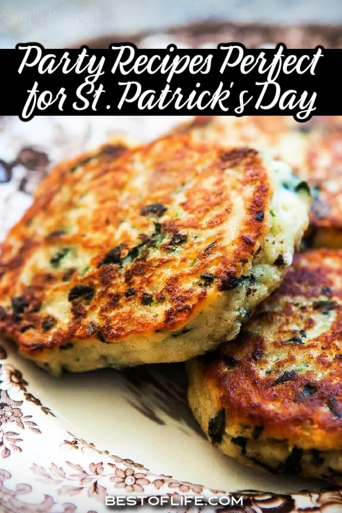 Easy St Patricks Day party recipes will go perfectly with your green cocktails and green desserts for St Patricks Day! Traditional Irish Recipes | Traditional Irish Food | St Patricks Day Party Ideas | Tips for St Patricks Day Party | Recipes for St Patricks Day | Green Food for St Patricks Day | St Patricks Day Party Recipes | Irish Party Food via @thebestoflife
