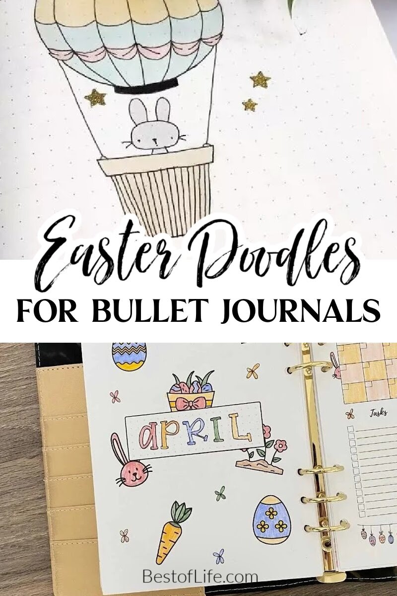 These bullet journal Easter doodles can take you beyond Easter egg doodles in your bullet journal with cute and creative spring ideas. via @thebestoflife