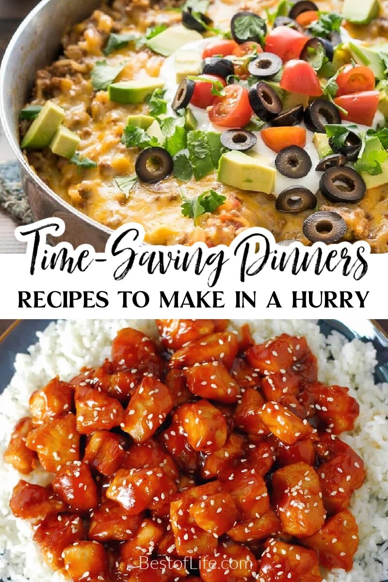Saving time on cooking usually means sacrificing taste and flavor, but there are some quick dinner recipes that will save you time while adding flavor. via @thebestoflife