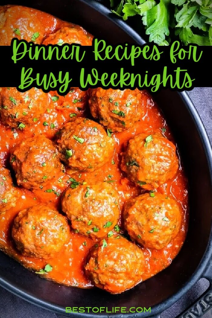 Saving time on cooking usually means sacrificing taste and flavor, but there are some quick dinner recipes that will save you time while adding flavor. via @thebestoflife