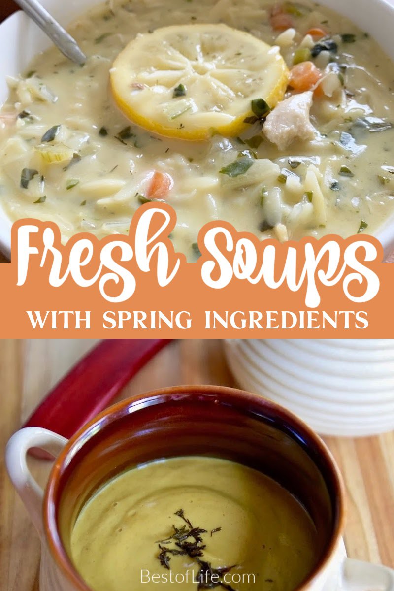 Spring soup recipes are perfect for dinner party recipes in spring or just as part of your regularly scheduled family dinner recipes. Spring Seasonal Ingredients | Spring Dinner Recipes | Spring Dinner Party Recipes | Spring Party Recipes | Recipes for Spring Parties | Healthy Soup Recipes | Easy Soup Recipes | Soup Recipes for Spring | Seasonal Soups for Spring | Seasonal Ingredients for Spring via @thebestoflife