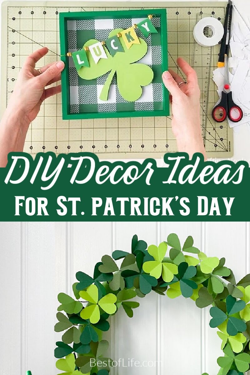 Creative St Patricks Day decorations on a budget give us DIY spring decor that incorporates the spring holiday. Budget Decorations | DIY St. Patrick's Day | St. Patrick's Day Crafts | Cheap St. Patrick's Day Decor | Dollar Store St. Patrick's Day | St. Patrick's Day Party Ideas | Easy St. Patrick's Day Decor | Green Decor Ideas | St. Patrick's Day Home Decor | DIY Party Decor | St. Patrick's Day Tablescape | Lucky Decor Ideas via @thebestoflife