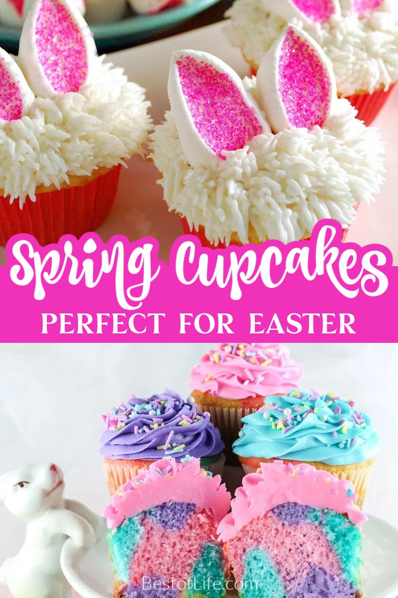 Easter cupcakes are easy to make and fun to share with colorful icing and delicious spring cupcake recipes. Easter Dessert Recipes | Cupcakes for Easter | Easter Treat Ideas | Easy Easter Recipes | Easter Recipes for Parties | Easter Egg Hunt Recipes | Spring Cupcakes for Easter | Cupcake Recipes for Spring | Spring Dessert Recipes via @thebestoflife