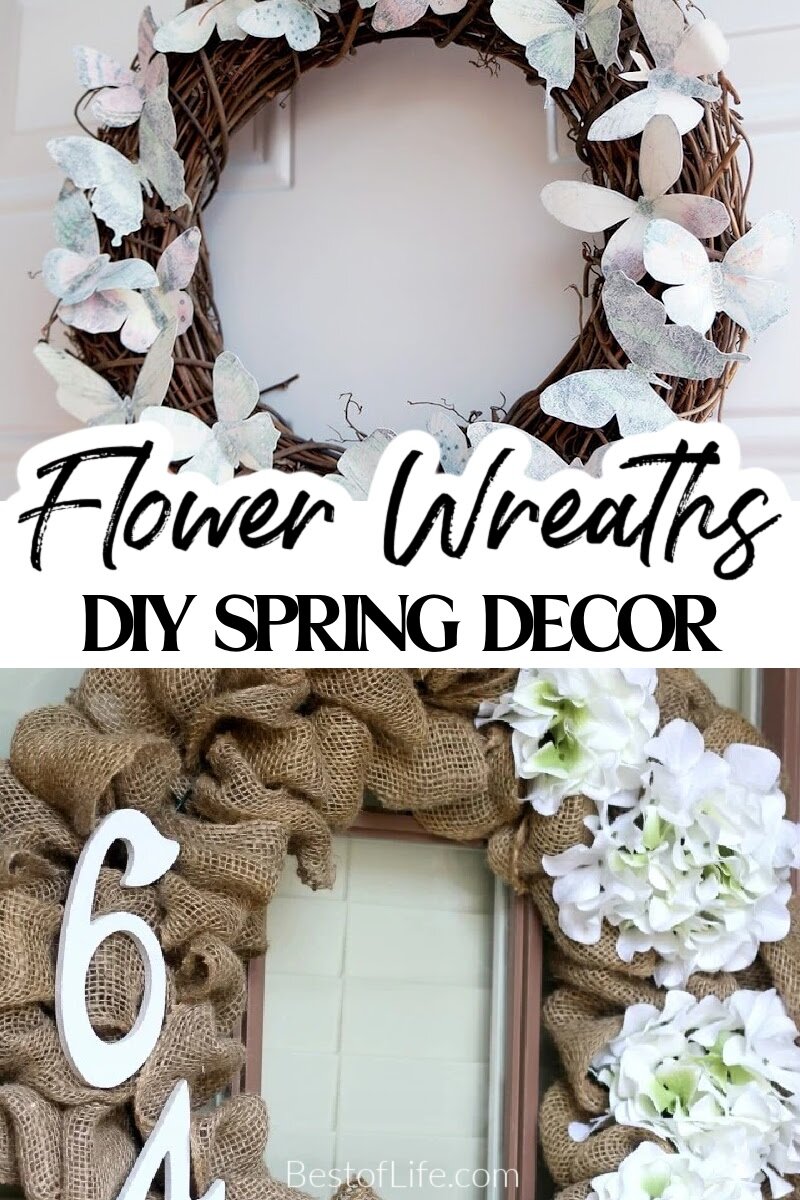 DIY spring wreath ideas help bring a little taste of the season to your front porch in the best and easiest way possible. DIY Spring Decor | DIY Home Decor | Easy DIY Decor | Best DIY Home Decor Ideas | Spring Decor Ideas | Best Spring Decor Ideas | Easy Spring Decor Ideas | DIY Wreaths for Spring | DIY Spring Crafts | Spring Craft Ideas via @thebestoflife