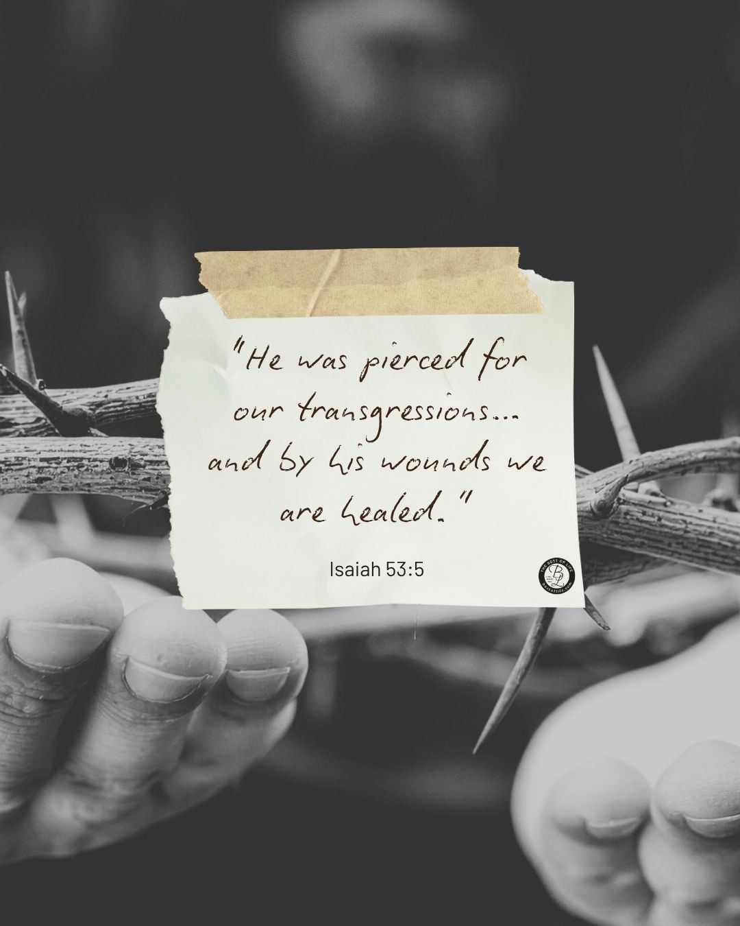 Christian Quotes for Easter Sunday &ldquo;He was pierced for our transgressions&hellip;and by his wounds we are healed.&rdquo; -Isaiah 53:5
