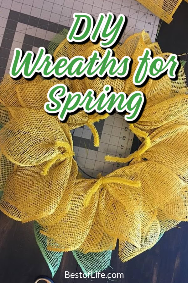 DIY spring wreath ideas help bring a little taste of the season to your front porch in the best and easiest way possible. DIY Spring Decor | DIY Home Decor | Easy DIY Decor | Best DIY Home Decor Ideas | Spring Decor Ideas | Best Spring Decor Ideas | Easy Spring Decor Ideas | DIY Wreaths for Spring | DIY Spring Crafts | Spring Craft Ideas