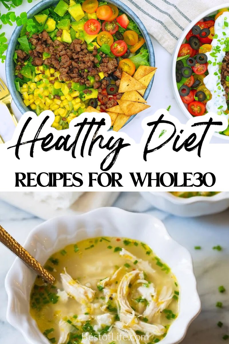 These Whole30 lunch recipes are easy to make with affordable ingredients, some you may already have in your kitchen, to help with weight loss. via @thebestoflife