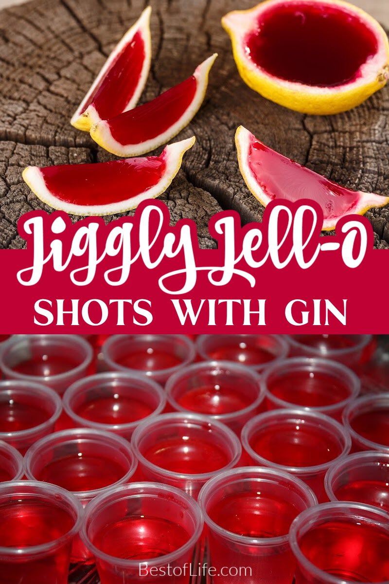 Gin jello shots are just as fun and easy to make as vodka jello shots. You could enjoy them at your next gathering or just make them for fun! via @thebestoflife
