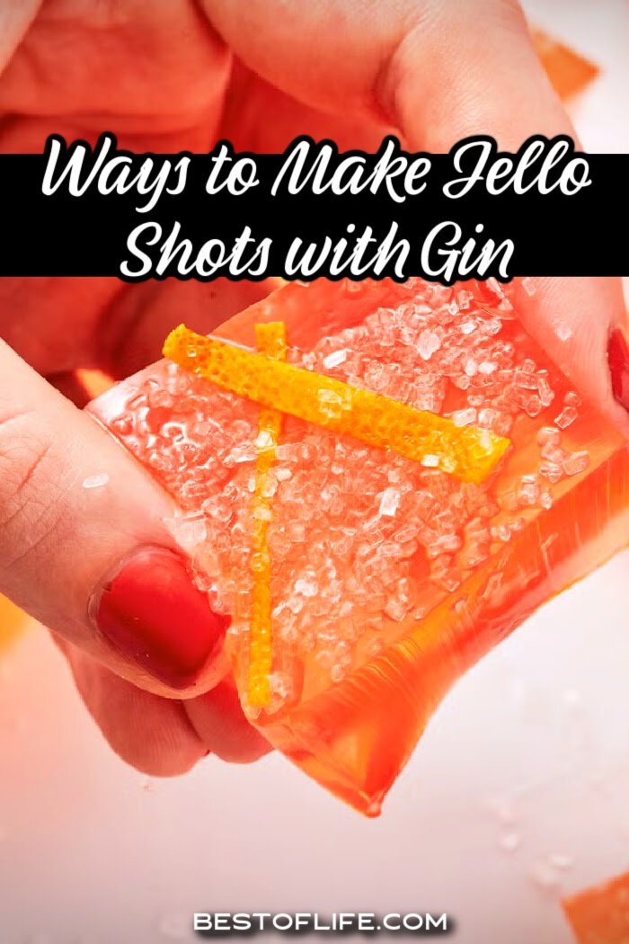 Gin jello shots are just as fun and easy to make as vodka jello shots. You could enjoy them at your next gathering or just make them for fun! via @thebestoflife