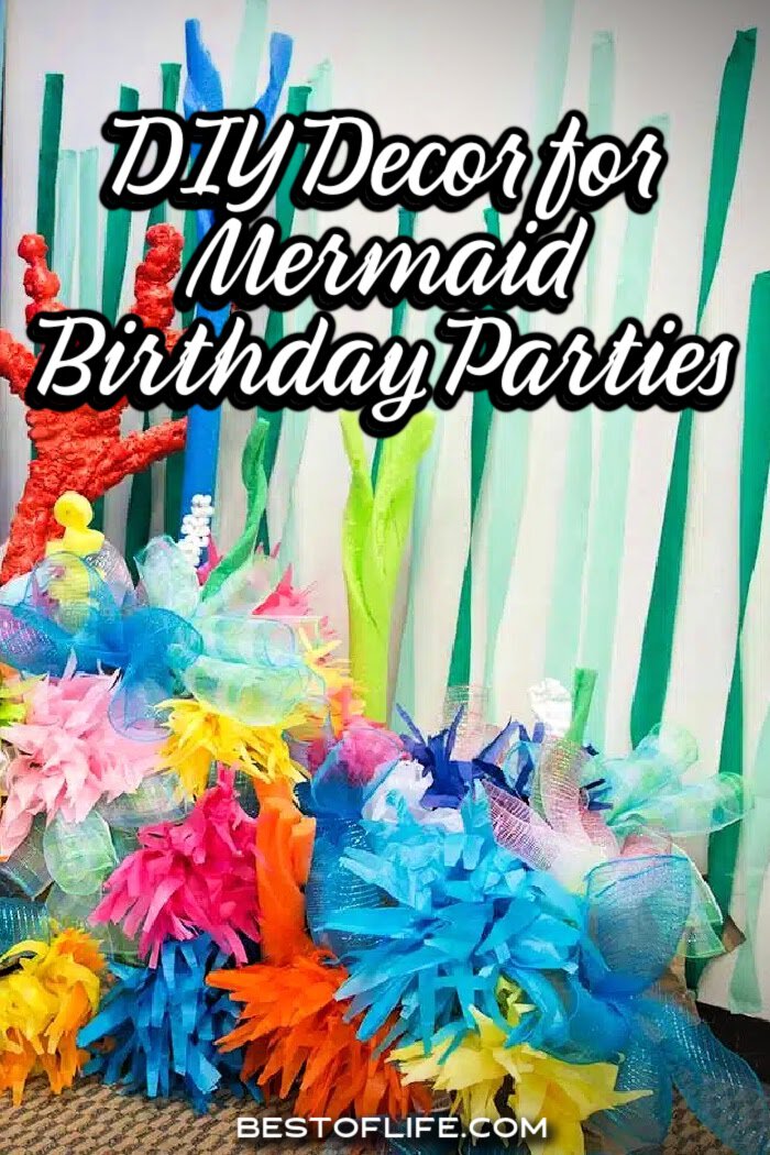 Host the best mermaid party you can by making DIY mermaid birthday party decorations that will add color and fun to the birthday festivities. via @thebestoflife
