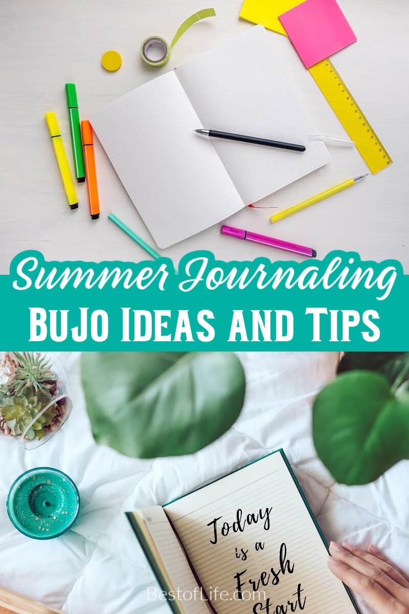 Use the best summer bullet journal ideas to help keep your life in order so you can enjoy the warm weather and your travels. via @thebestoflife