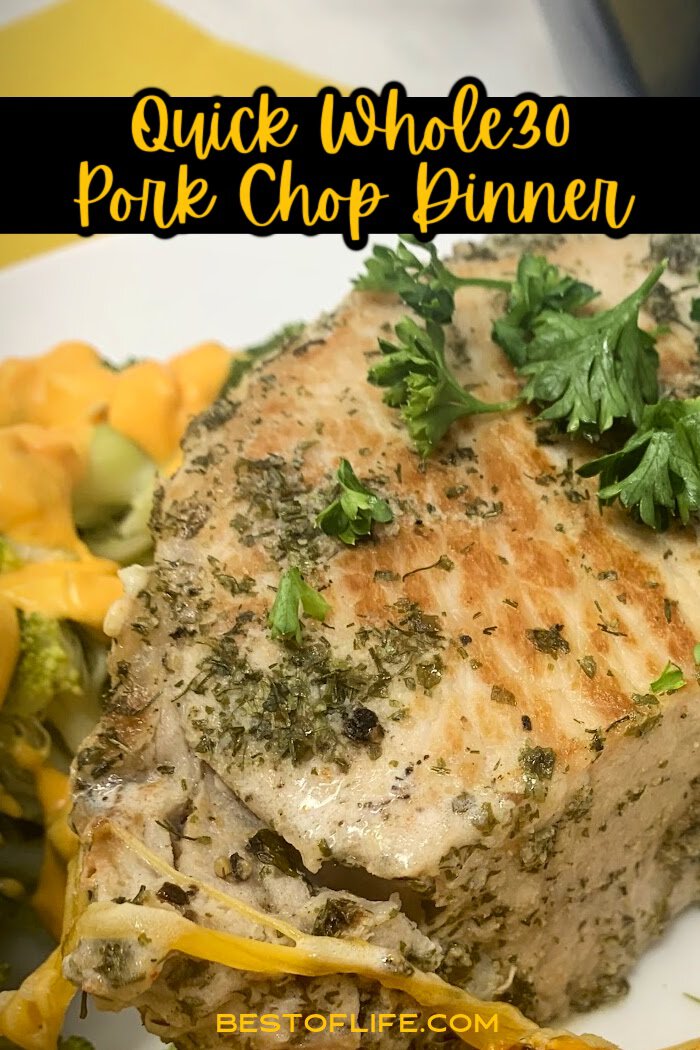 Make tender Whole30 Instant Pot pork chops in just 20 minutes! These juicy chops are perfect for an easy dinner recipe. via @thebestoflife