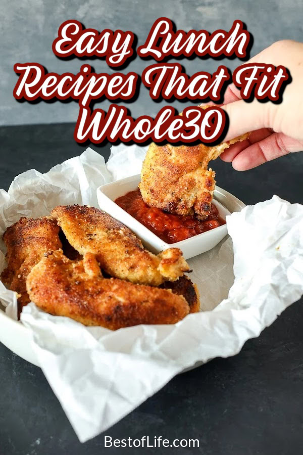 These Whole30 lunch recipes are easy to make with affordable ingredients, some you may already have in your kitchen, to help with weight loss. via @thebestoflife