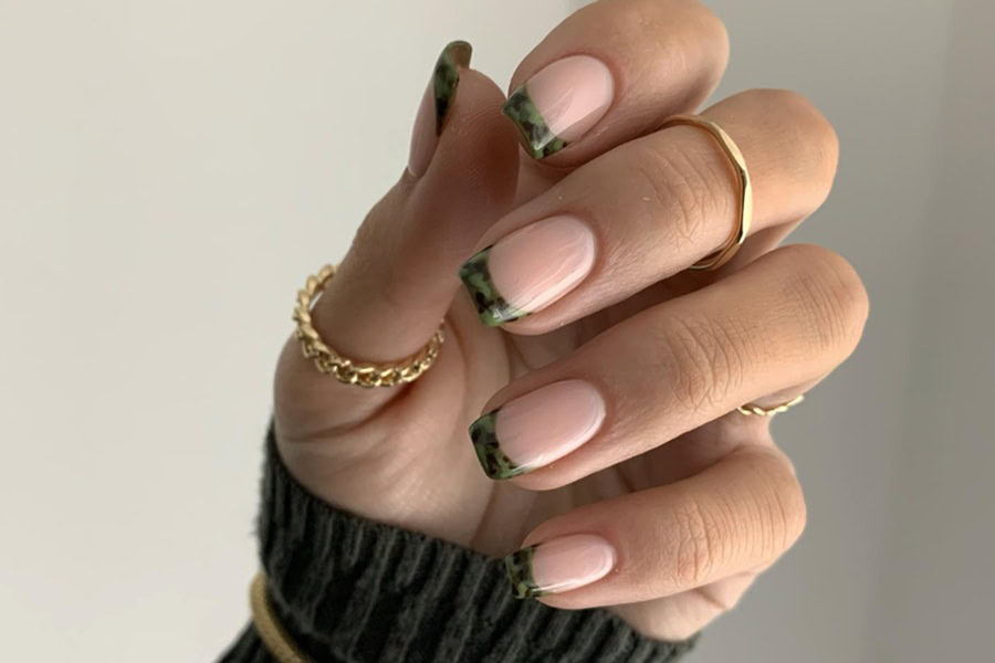 Memorial Day Nail Designs Camo Tips