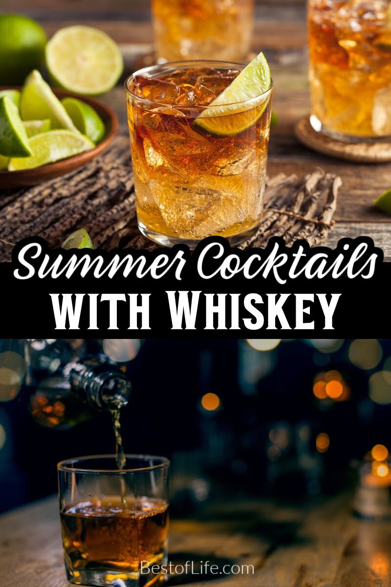 The best whiskey drinks for summer can open you up to a whole new world of whiskey cocktails that are refreshing and easy to make. via @thebestoflife