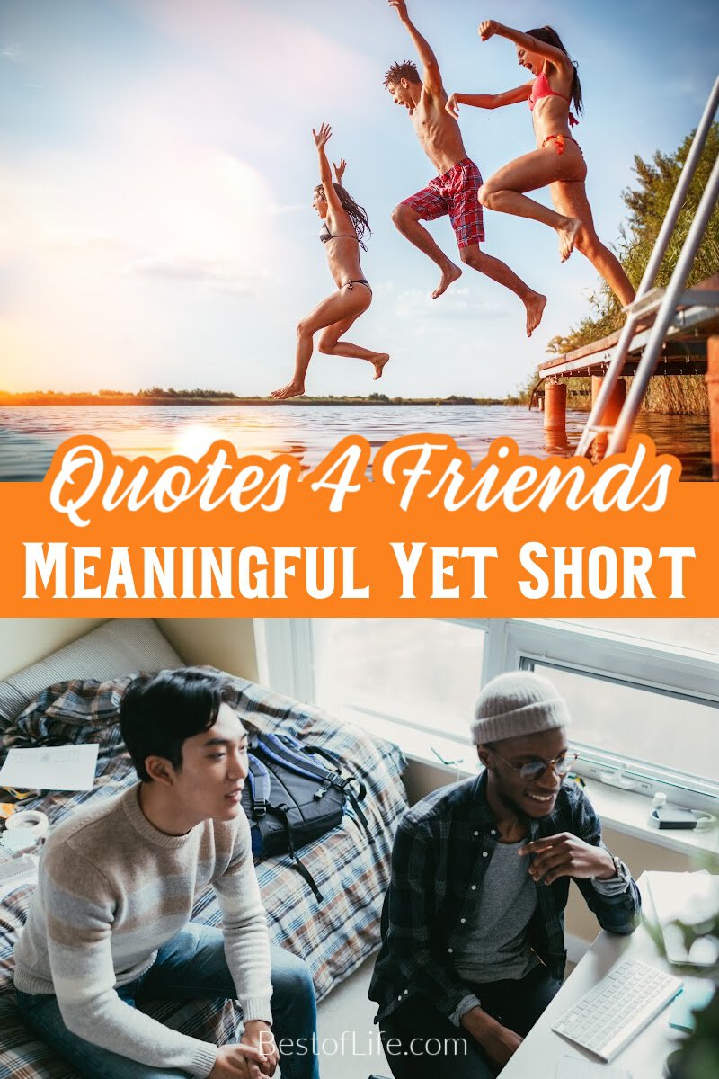 Meaningful friendship quotes can help you find the words to celebrate your friendships and express the importance of friendship. via @thebestoflife