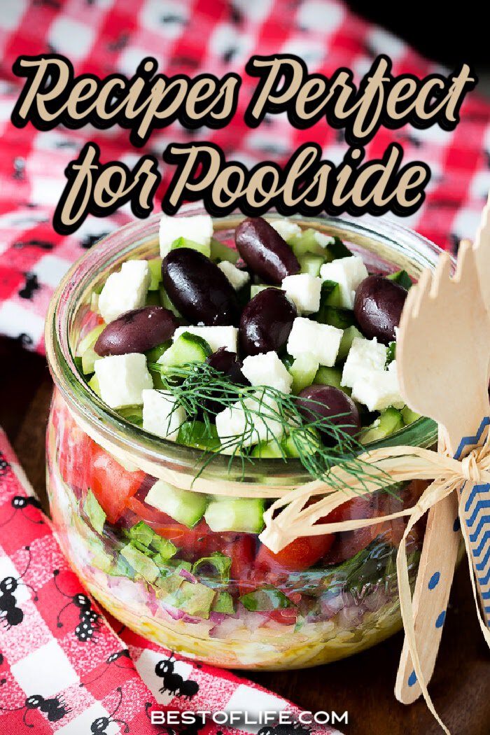 The best pool party food ideas fit the theme of a pool party, but also are easy outdoor party recipes for a crowd. via @thebestoflife