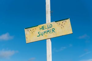 Inspirational Summer Quotes a Sign on a Pole That Says Hello Summer