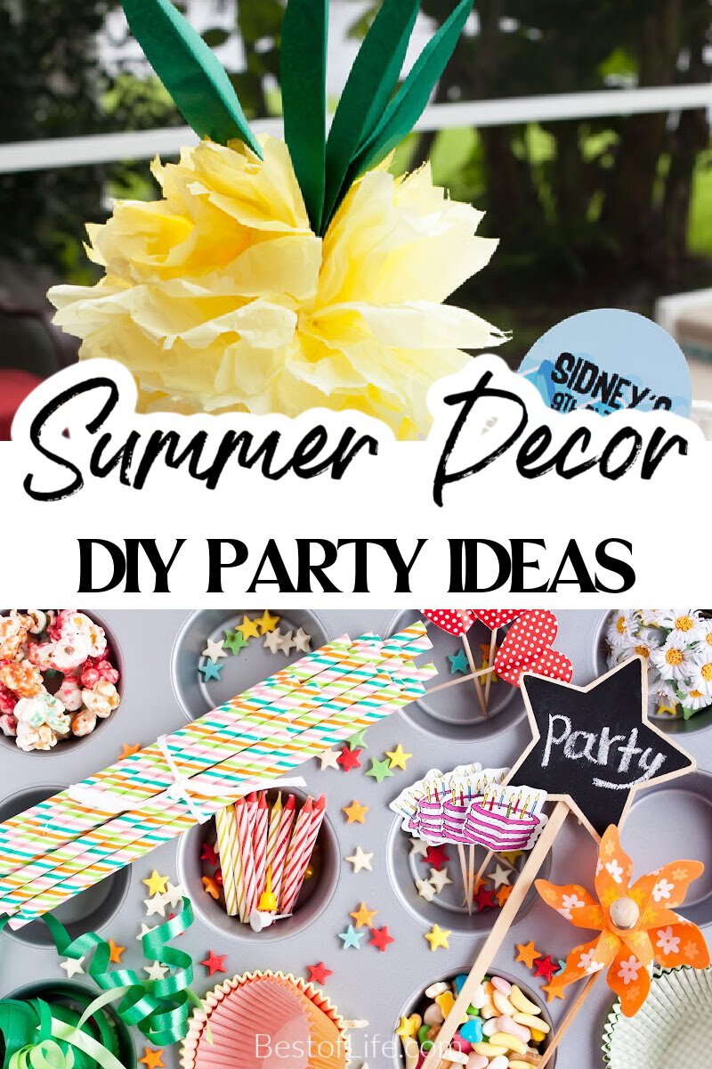 Using summer decorations for an outdoor party you can create a special vibe for the party and add a level of care that will be obvious to everyone. via @thebestoflife
