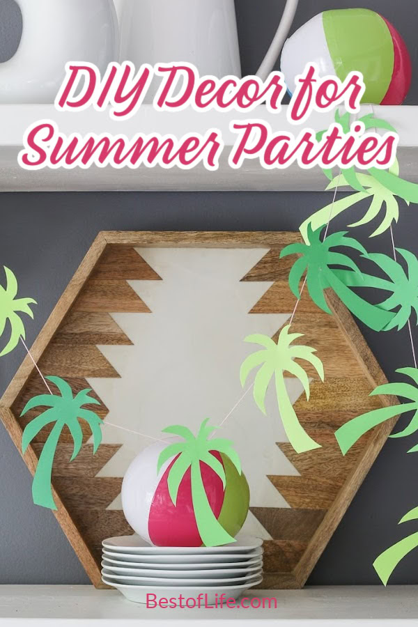 Using summer decorations for an outdoor party you can create a special vibe for the party and add a level of care that will be obvious to everyone. via @thebestoflife
