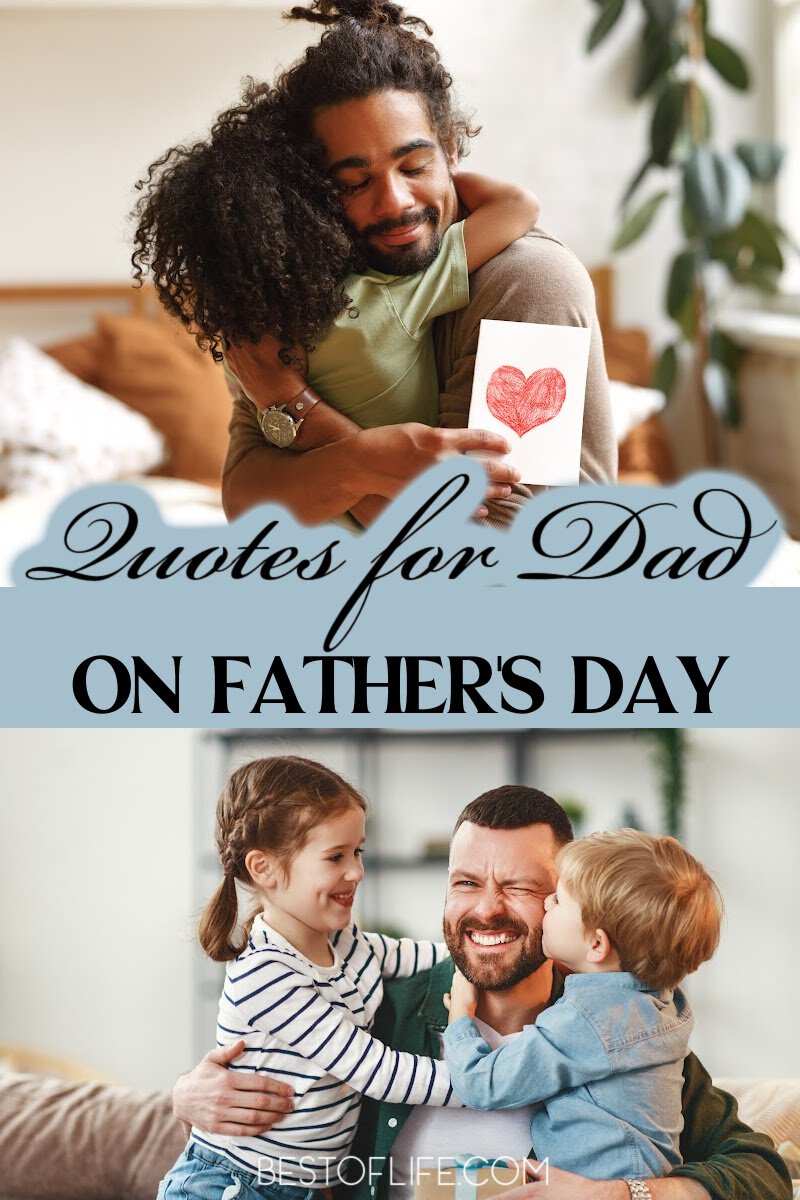 These funny Fathers Day quotes provide a better way to make DIY cards for dads or even the father figures in our lives. via @thebestoflife