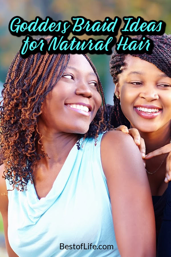Try these gorgeous goddess braids with curls on natural hair for a beautiful hairstyle that will complement many fashion choices. via @thebestoflife